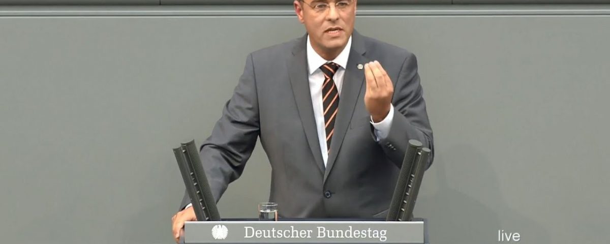 Boehringer in der Haushaltsdebatte des Bundestages