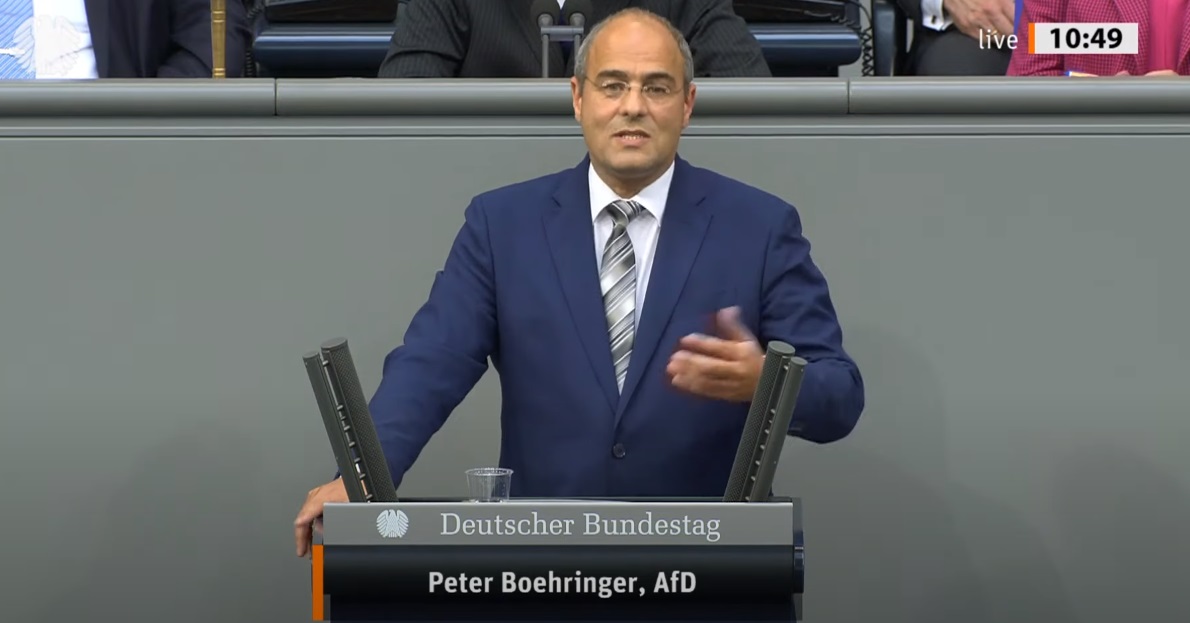 Bundestagsrede Peter Boehringer 29.09.2020